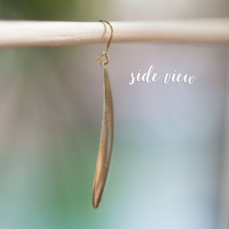 SPUNKYsoul Brushed Silver Teardrop Earring (Silver) SPUNKYsoul - Image 4